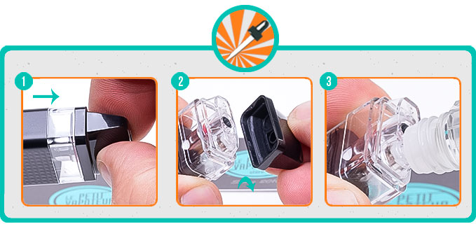 Remplissage du Pod XROS Mini Vaporesso